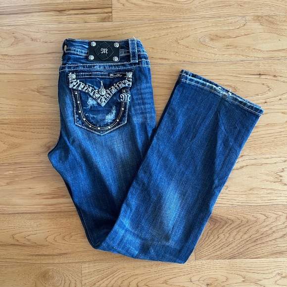 MissMe Boot Cut Jeans - Picture 1 of 2